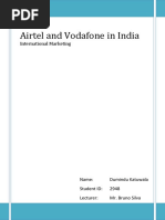 Comparison of Airtel and Vodafone