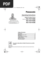 Download Panasonic KX-TGA110EX Manual by Jeno Radi SN302890093 doc pdf