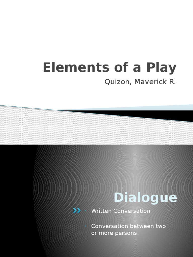 Key Elements of a Play Explained | PDF | Foreign Language Studies ...