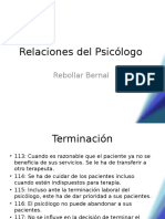 Ética en Las Relaciones Del Psicólogo