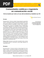 Comunidades Estéticas e Ingeniería