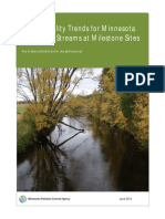 Water Quality Trends For Minnesota Rivers and Streams at Milestone Sites