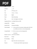 Lesson Plan 4: (A) Pronouns