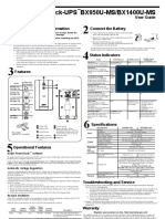 Back-UPS BX950U-MS/BX1400U-MS: User Guide Connect The Battery