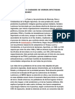 Ciudades Afectadas Por El Terrorismo