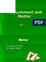 Measurement and Matter