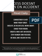 Success Doesnt Happen on Accident Poster