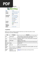 Acquisitions Bentley Systems