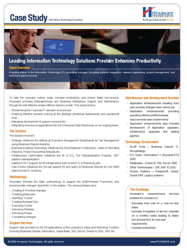 Case Study: Leading Information Technology Solutions Provider Enhances ...