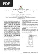 Modified Compressed Air Engine Two Stroke Engine Working On The Design of A Four Stroke Petrol Engine