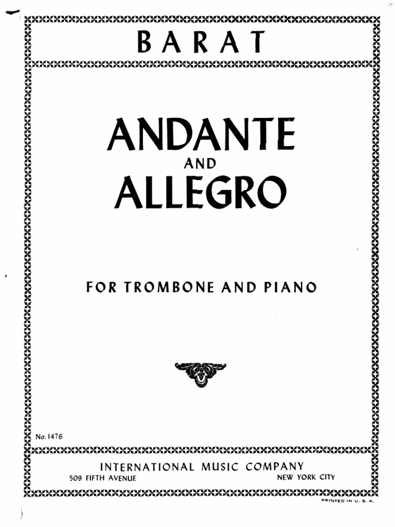 Andante and Allegro Barat PDF