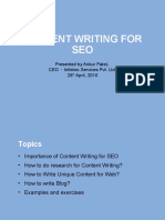 Content Writing For SEO Ankur