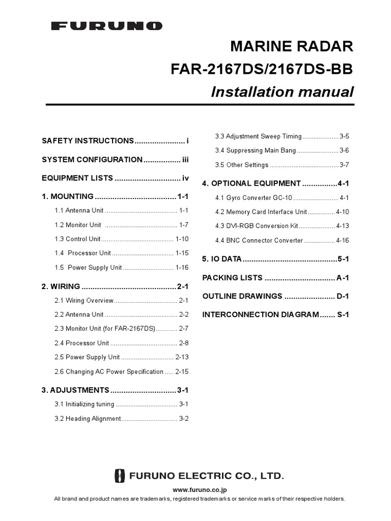 Far2167ds Installation Manual F 4 11 11 Cable Screw