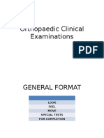 Clincal Exam - Hip, Knee, Shoulder