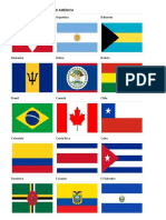 Bandera de Los Países de América