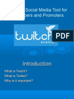 Twitch: A Social Media Tool For Event-Goers and Promoters