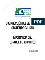 Control de Registros