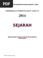 Soalan Pertengahan Tahun Sejarah Tahun 4 KSSR