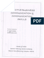 Effective Business Communication & Communication Skills PDF