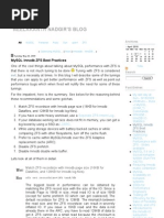 MySQL ZFS Best Practices