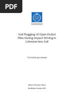 Soil Plug Capacity in Pile Driving