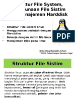 Struktur File Sistim dan Manajemen Harddisk