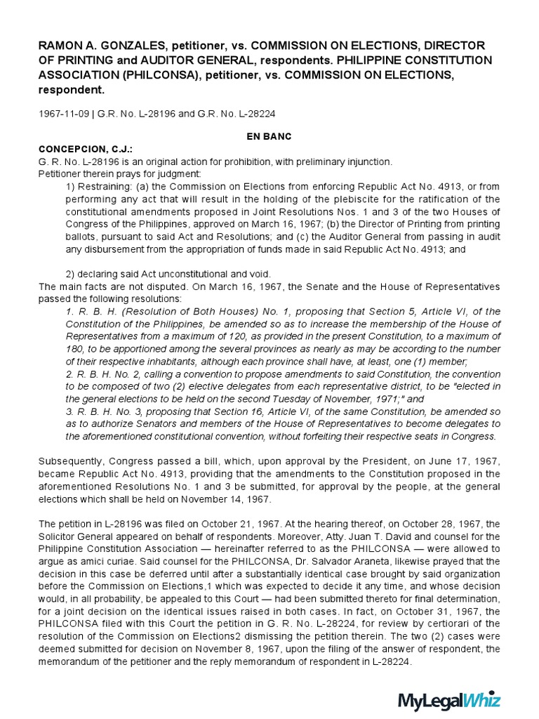 Case 2 gonzales vs comelec 21 scra 774 1968 pdf constitutional