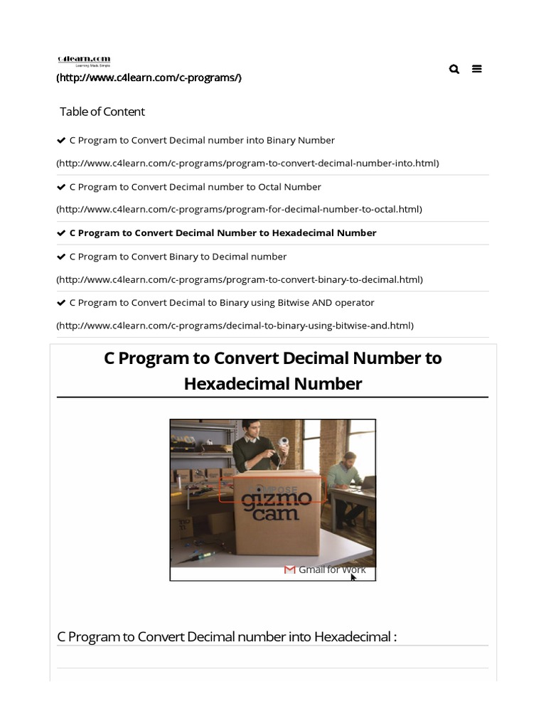 Negative Hexadecimal To Decimal Conversion