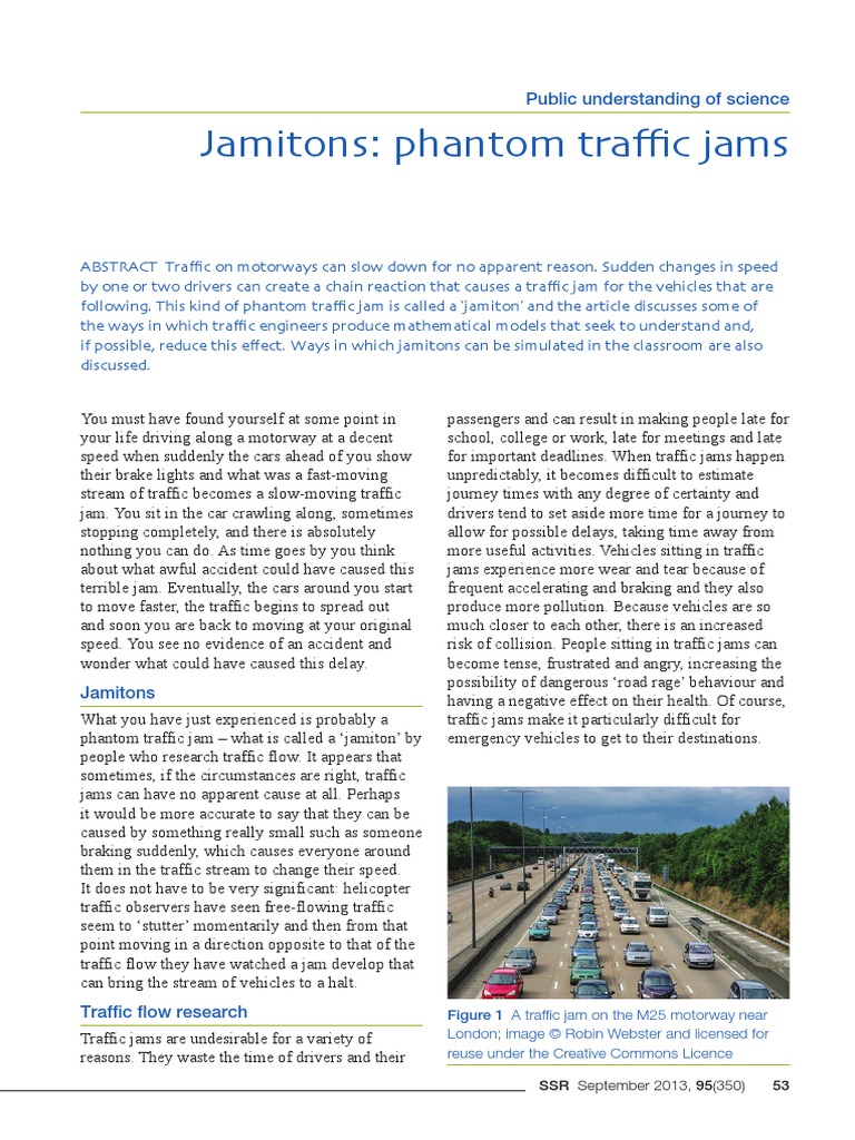 MATHEMATICIANS TAKE AIM AT PHANTOM TRAFFIC JAMS visual data 6