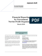 Financial Reporting by Government NFP Organisations