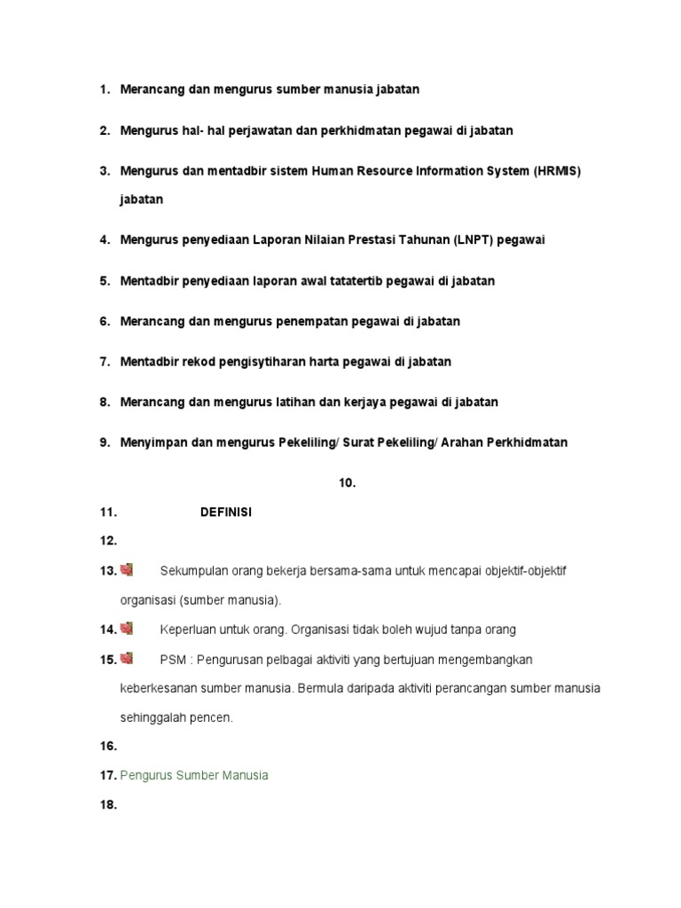 Merancang Dan Mengurus Sumber Manusia Jabatan