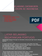Latar Belakang Datangnya Bangsa Eropa Ke Indonesia