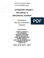 Investigatory Project Natsci 2