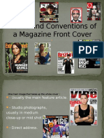 Codes and Conventions of A Magazine Front Cover