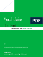 Vocabulaire Du Droit