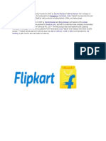 Flipkart Is An: E-Commerce Sachin Bansal Binny Bansal Bangalore Karnataka India