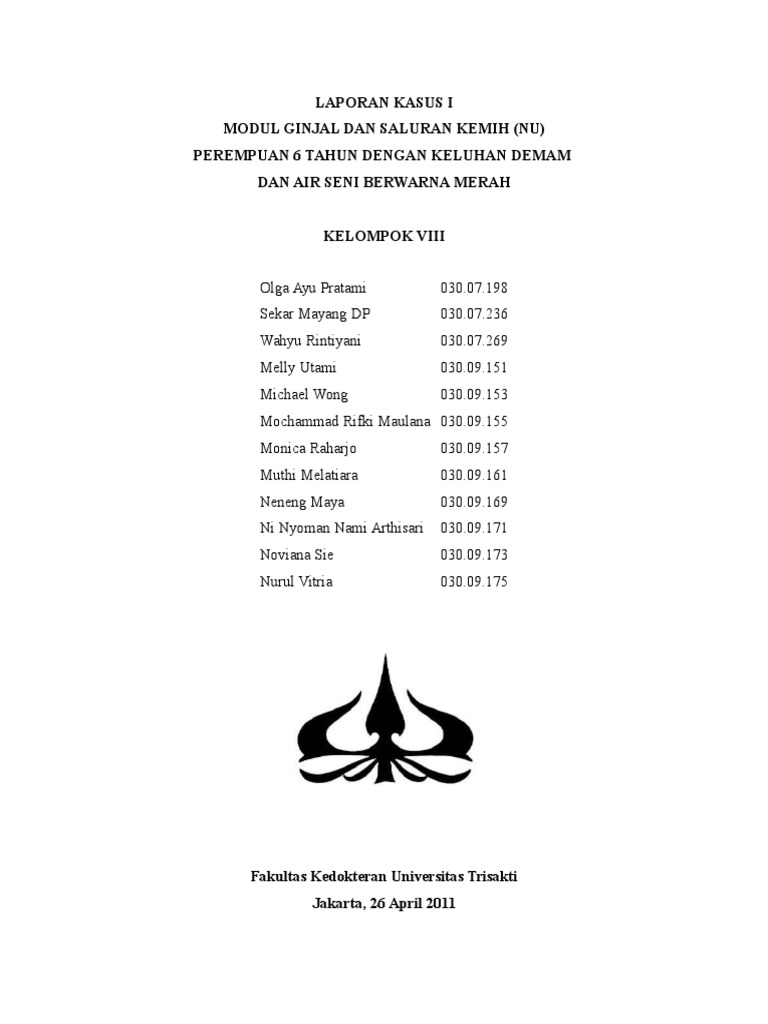 Laporan Kasus III Glomerulonefritis Akut Pasca Streptokok