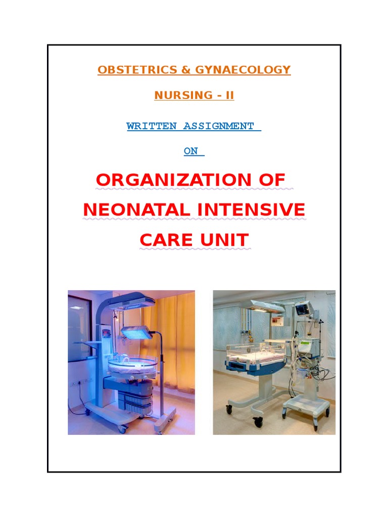NICU Organization and Management Guide | PDF | Neonatal Intensive Care ...
