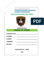 Monografia Manejo de Armas PNP