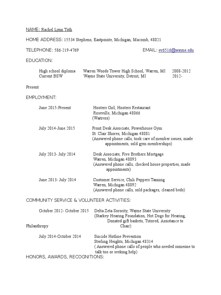MSW Ipt Resume Weeblyyy | PDF