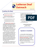 Lutheran Deaf Outreach: Leading The Way!