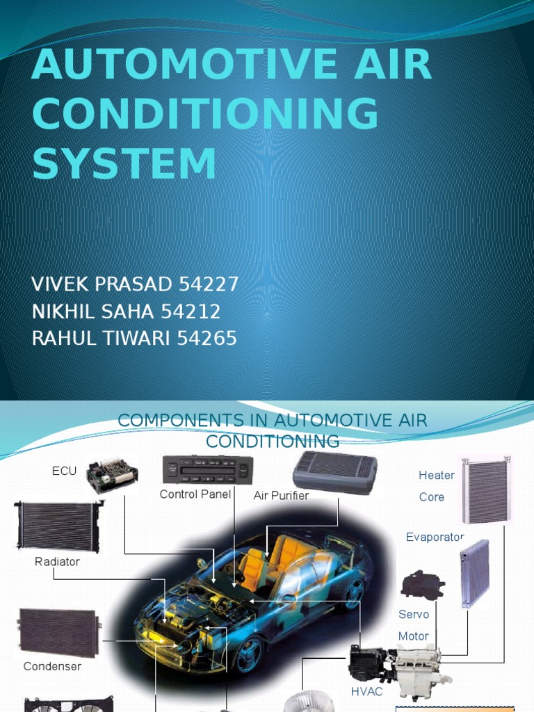 Automotive Air Conditioning System PDF Air Conditioning