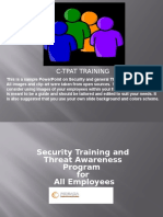 Security and Threat Awareness Training
