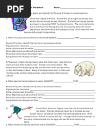 Darwins Natural Selection Worksheet