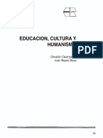 CAZANGA O. - REYES MEZA J. Educación Cultura y Humanismo
