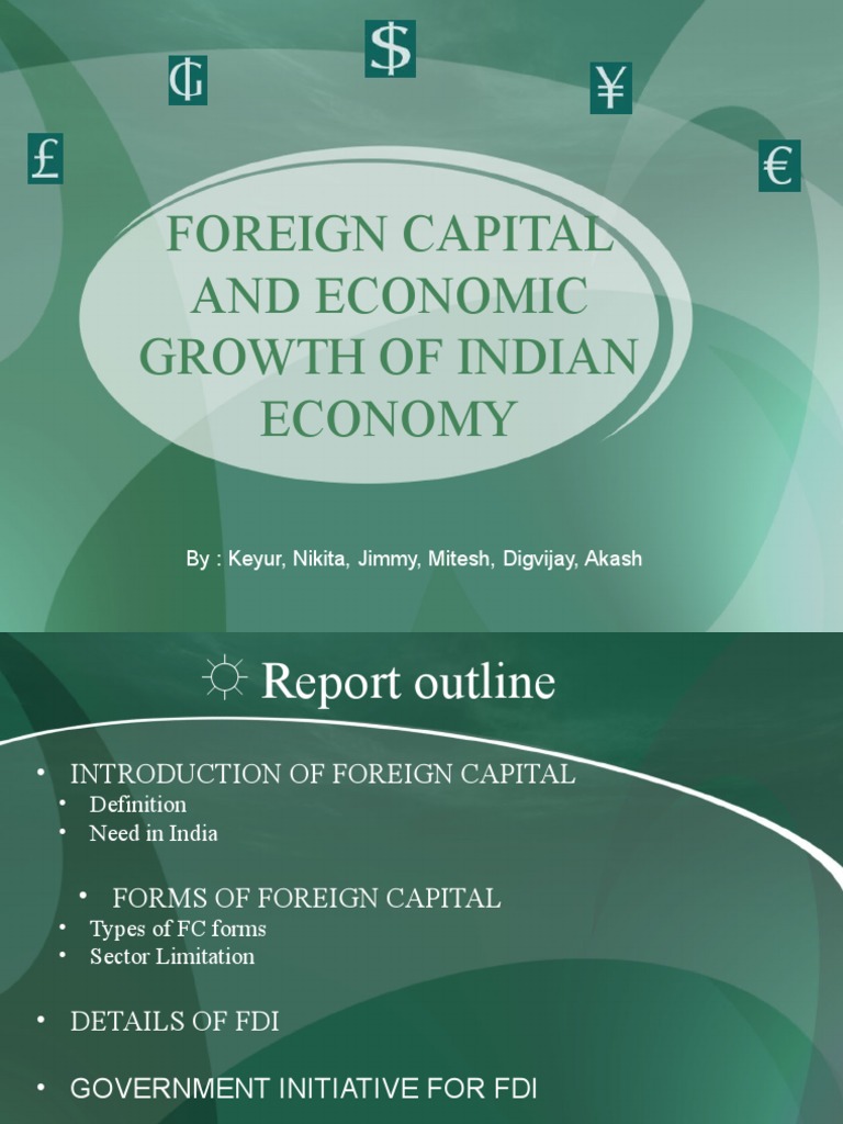 Foreign Capital and Economic Growth of India | PDF | Foreign Direct ...