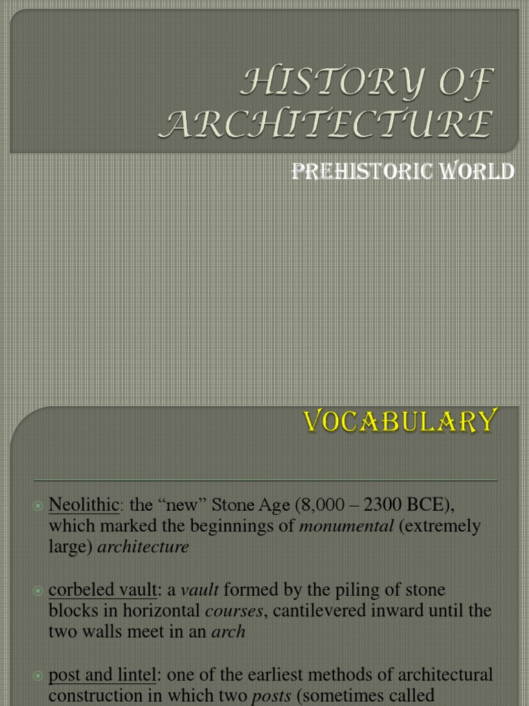 01 Prehistoric Architecture Pdf Pdf Stonehenge Archaeology