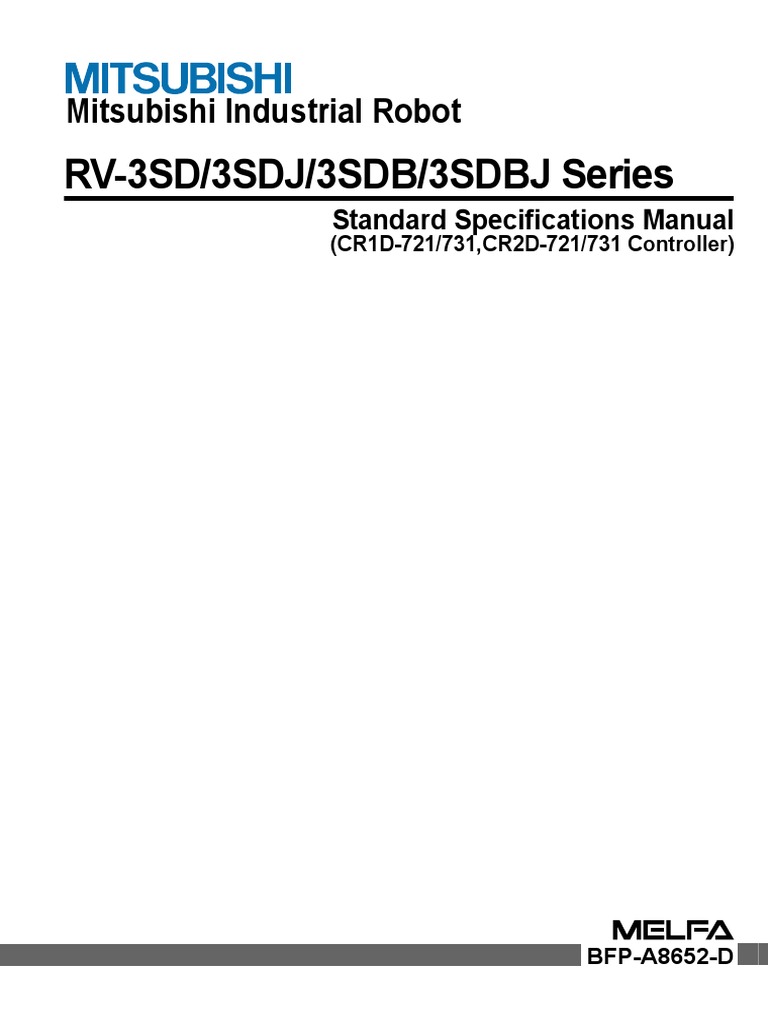 Mitsubishi RV 3SDspecs | PDF | Electrical Connector | Specification ...