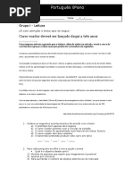 Teste Portugues 8 ano