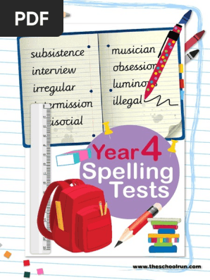 Year 4 Spelling Tests 0
